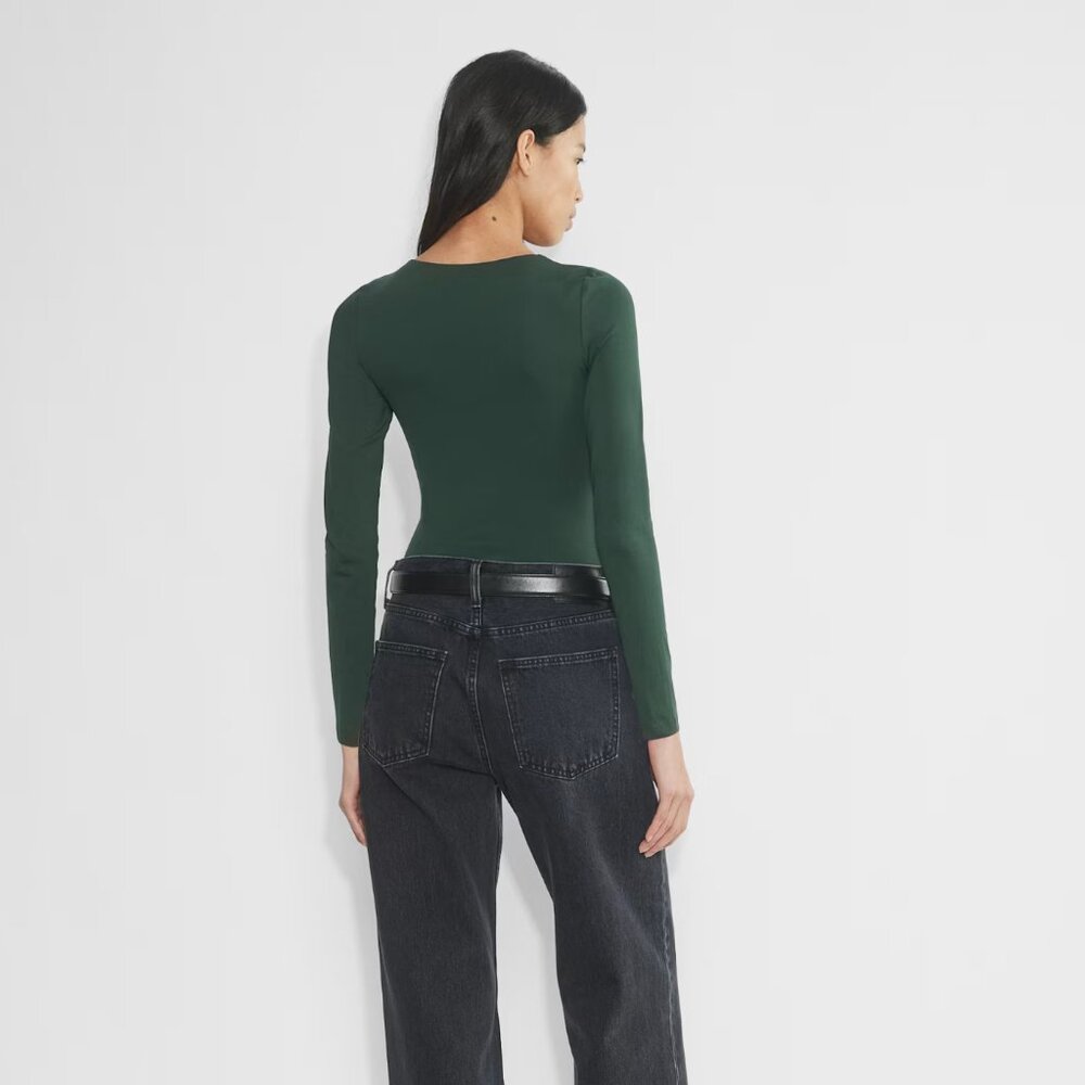 NWT Aritzia Contour Fixture Bodysuit - Scarab - Picture 2 of 8